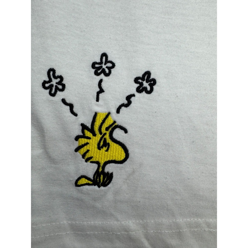 Peanuts Snoopy You Good Woodstock Graphic T-Shirt White Men Size Large L - Picture 7 of 11